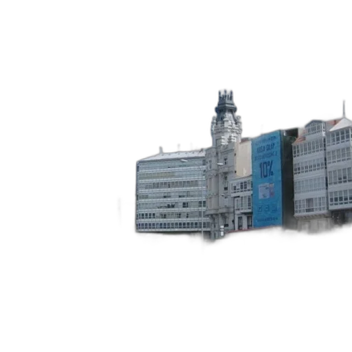 building, 3d render, photorealistic, concept art, city street, bustling, city, square transparent PNG cut-out