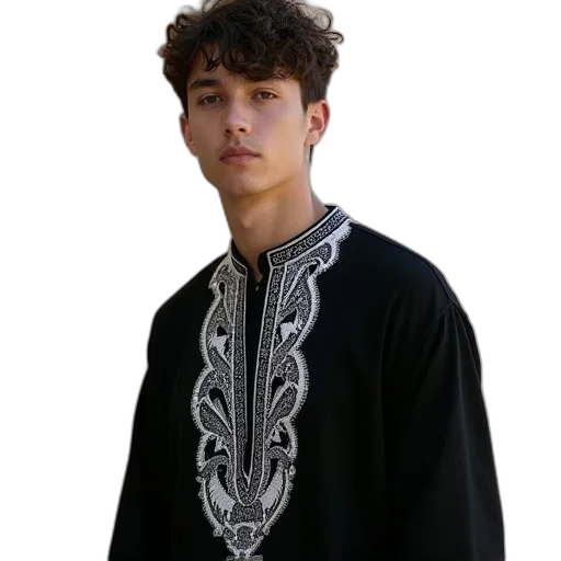 jacket, face, staff, dragon transparent PNG cut-out