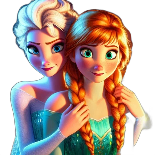 dress, cartoon, fantasy art, 3d render, concept art, snow, underwater, fire transparent PNG cut-out