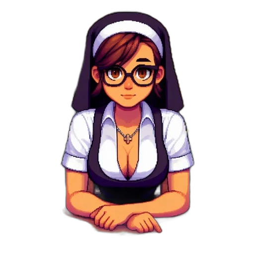 staff, dress, pixel art, concept art, cartoon, anime, pixel, art transparent PNG cut-out
