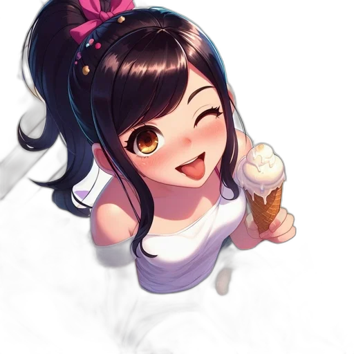 food, staff, face, weapon, anime, pixel art, cartoon, concept art transparent PNG cut-out