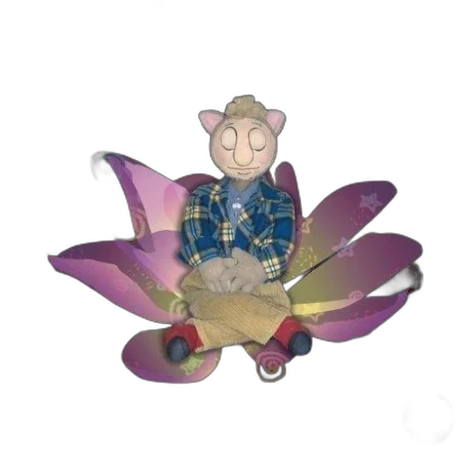 flower, staff, 3d render, concept art, cartoon, children, book, cover transparent PNG cut-out