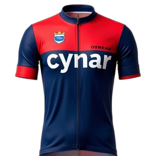 red, blue, short, sleeve, jersey, word, cynar transparent PNG cut-out