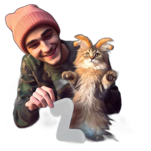animal, creature, hat, pixel art, cartoon, concept art, photorealistic, warmly transparent PNG cut-out