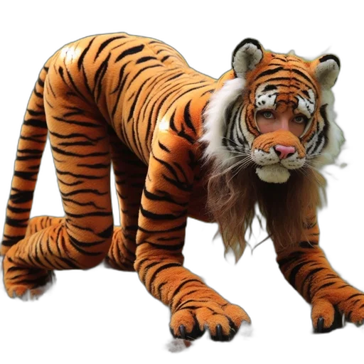 animal, creature, 3d render, concept art, photorealistic, individual, wearing, realistic transparent PNG cut-out
