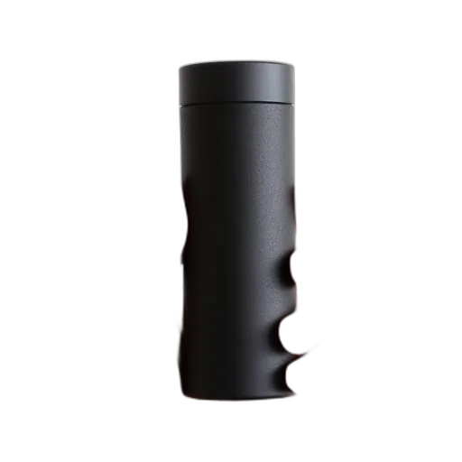 bottle, umbrella, staff, weapon, 3d render, black, cylindrical, object transparent PNG cut-out