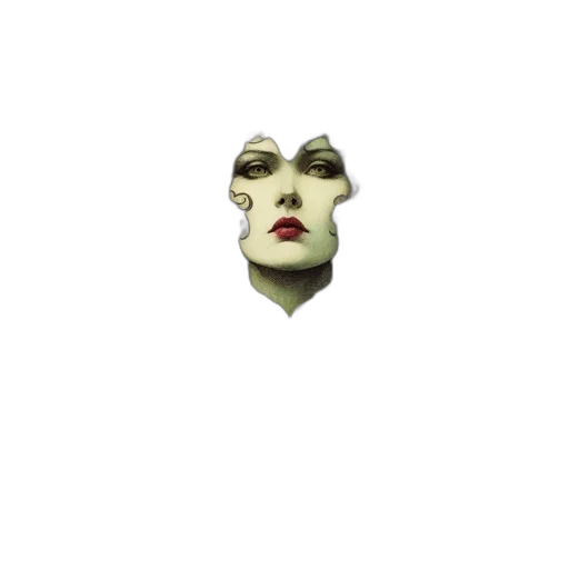 mask, face, creature, jewelry, 3d render, photorealistic, concept art, pixel art transparent PNG cut-out