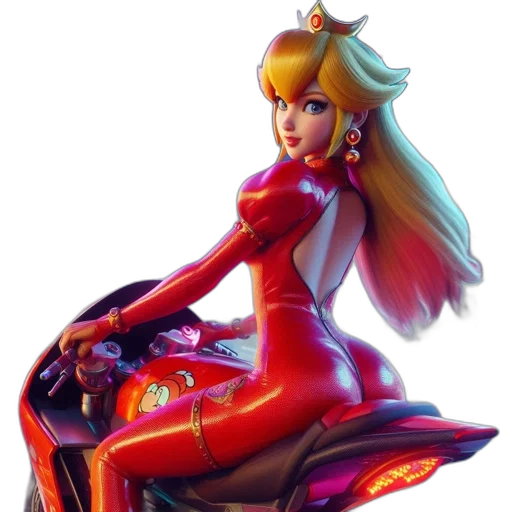 dress, robot, weapon, concept art, 3d render, fantasy art, anime, red transparent PNG cut-out
