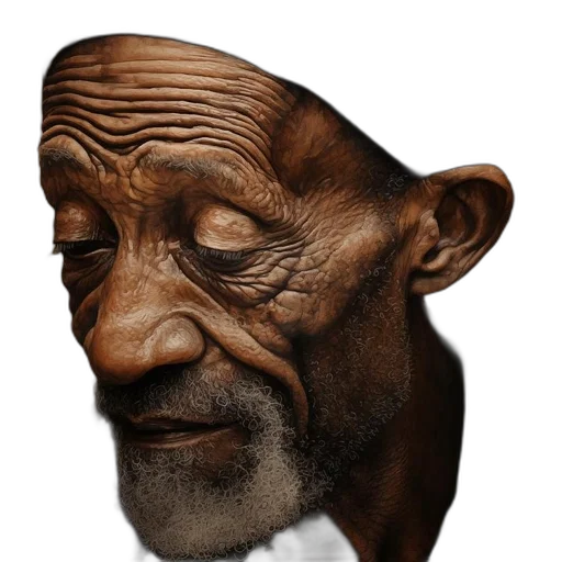 face, mask, staff, hat, photorealistic, 3d render, concept art, fantasy art transparent PNG cut-out