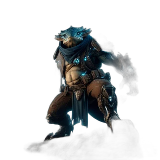 creature, mask, animal, dragon, concept art, fantasy art, comic book art, cyberpunk transparent PNG cut-out