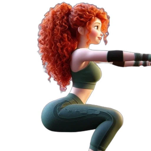 weapon, 3d render, concept art, cartoon, photorealistic, animated, female, character transparent PNG cut-out