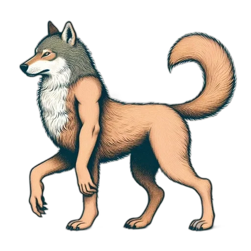 animal, creature, staff, concept art, watercolor, pixel art, fantasy art, earth tones transparent PNG cut-out