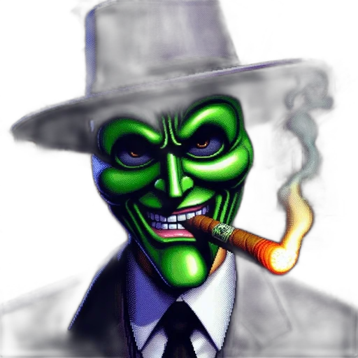 mask, face, hat, staff, concept art, comic book art, pixel art, fantasy art transparent PNG cut-out