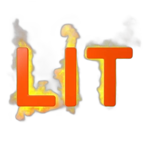 concept art, pixel art, fire, second, image, close-up, word, lit transparent PNG cut-out