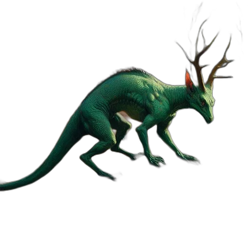 dragon, creature, animal, staff, concept art, 3d render, fantasy art, photorealistic transparent PNG cut-out