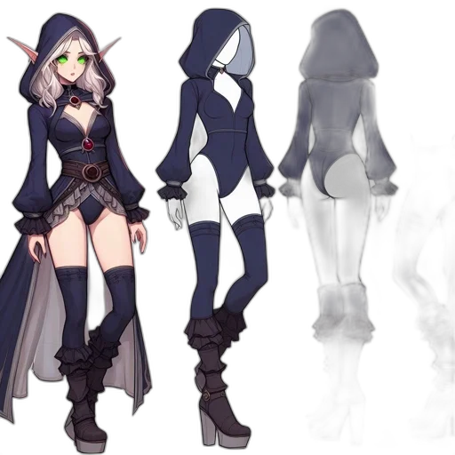 concept art, fantasy art, pixel art, 3d render, dark, monochrome, pastel, blue transparent PNG cut-out
