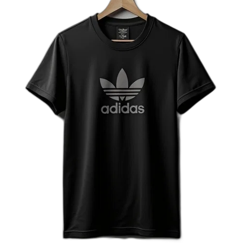 jacket, 3d render, photorealistic, dark, monochrome, adidas, originals, shirt transparent PNG cut-out