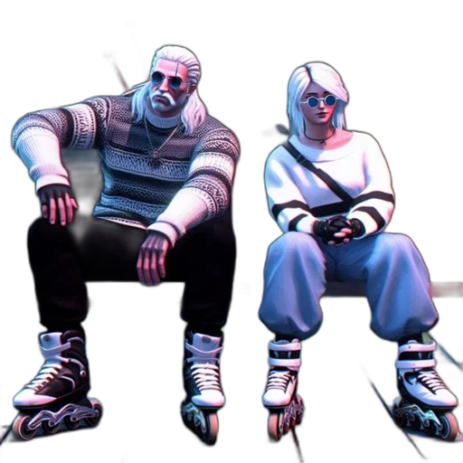 shoes, robot, mask, jacket, concept art, cyberpunk, 3d render, pixel art transparent PNG cut-out