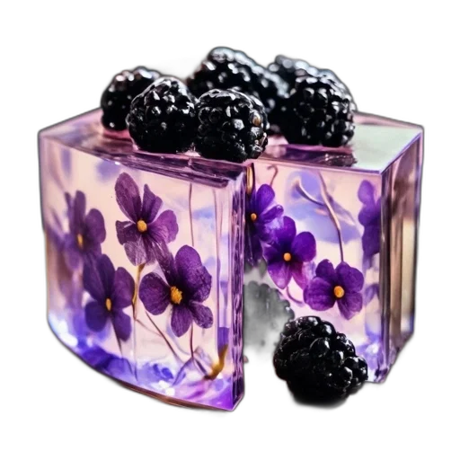 jewelry, crown, flower, 3d render, photorealistic, layered, gelatin, dessert transparent PNG cut-out