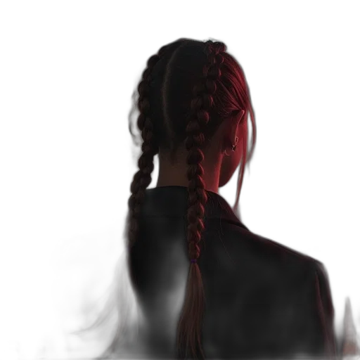 hair, staff, crown, face transparent PNG cut-out