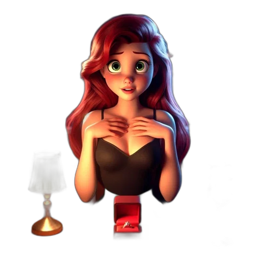 dress, jewelry, bottle, crown, 3d render, concept art, cartoon, fantasy art transparent PNG cut-out