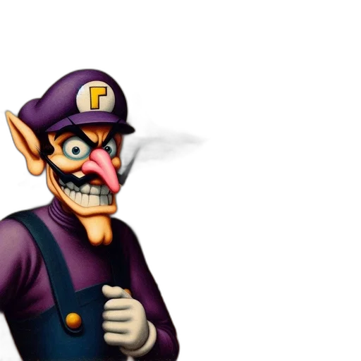 mask, staff, hat, face, 3d render, concept art, pixel art, cartoon transparent PNG cut-out