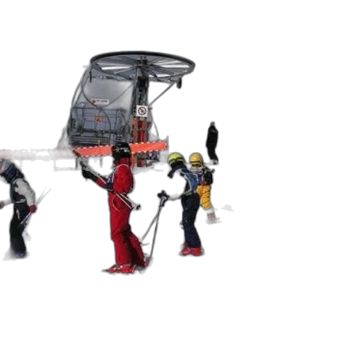 robot, umbrella, staff, furniture, 3d render, concept art, outer space, group transparent PNG cut-out