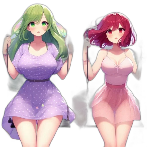 dress, pixel art, concept art, anime, 3d render, green, pastel, colorful transparent PNG cut-out