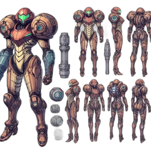 robot, concept art, cyberpunk, pixel art, fantasy art, earth tones, pastel, green transparent PNG cut-out