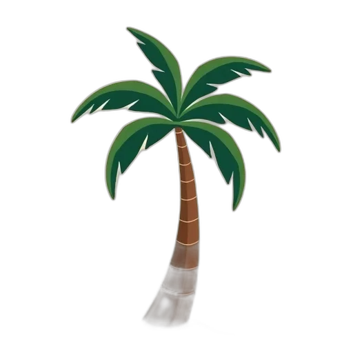 hat, tree, umbrella, staff, 3d render, concept art, vaporwave, pixel art transparent PNG cut-out
