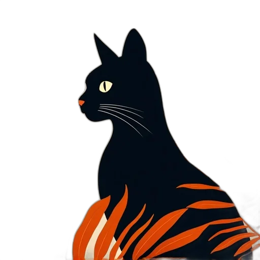 animal, creature, concept art, cartoon, pixel art, fantasy art, cat, print transparent PNG cut-out
