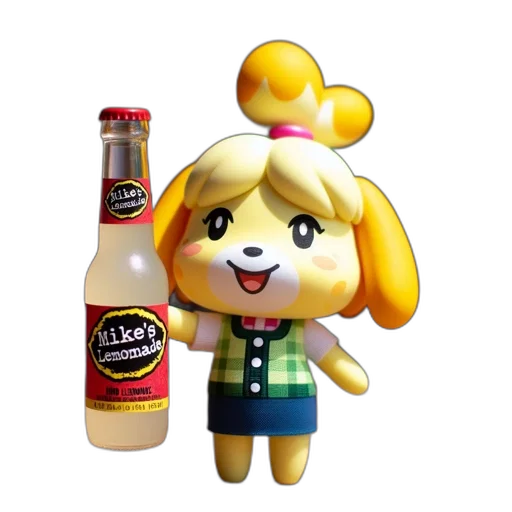 bottle, food, animal, staff, 3d render, concept art, pixel art, crossings transparent PNG cut-out
