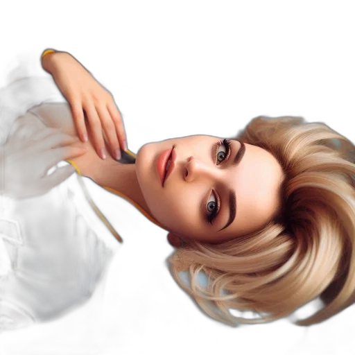 hair, face, jewelry, dress, photorealistic, concept art, 3d render, oil painting transparent PNG cut-out