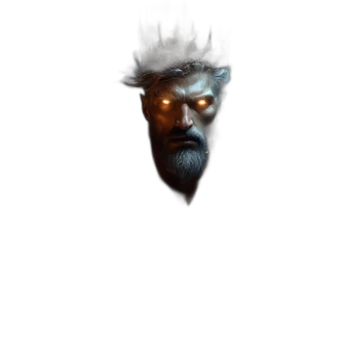 face, mask, creature, crown, concept art, pixel art, fantasy art, photorealistic transparent PNG cut-out