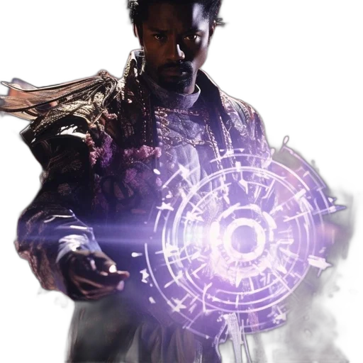 staff, weapon, sword, jacket, concept art, cyberpunk, 3d render, fantasy art transparent PNG cut-out