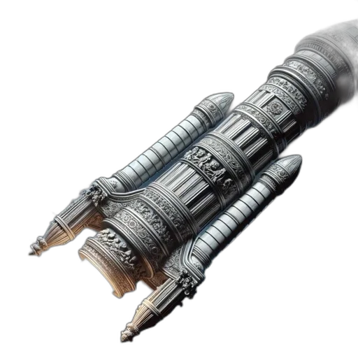 weapon, sword, staff, jewelry, 3d render, concept art, photorealistic, outer space transparent PNG cut-out