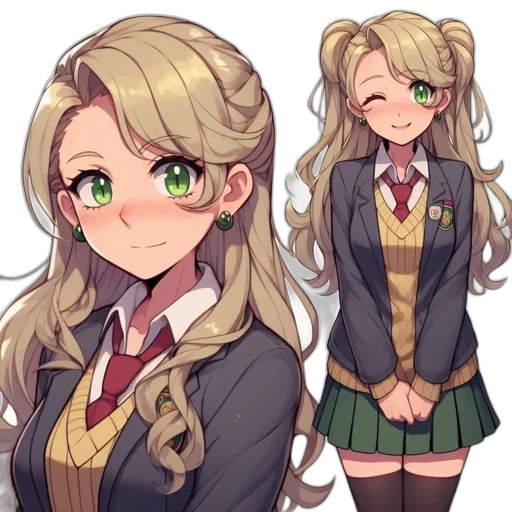 staff, hair, face, creature, anime, pixel art, cartoon, concept art transparent PNG cut-out