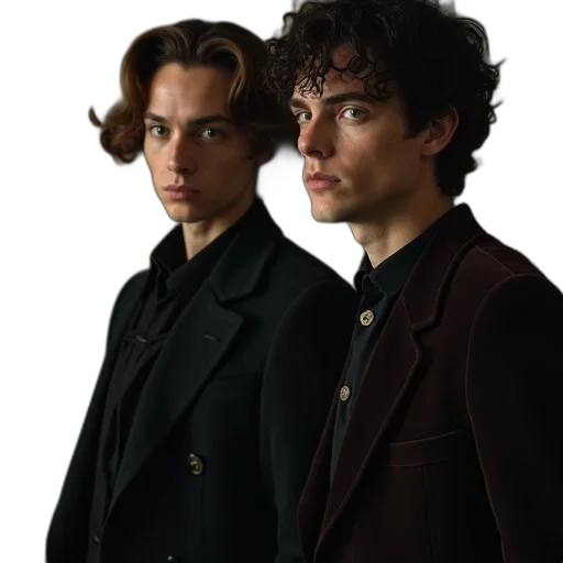 jacket, hair, staff, photorealistic, concept art, dark, earth tones, cast transparent PNG cut-out