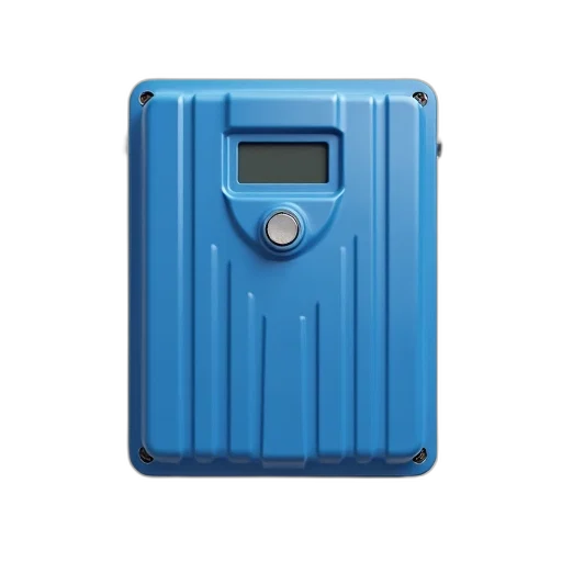 robot, blue, electronic, device, digital, display, circular, button transparent PNG cut-out