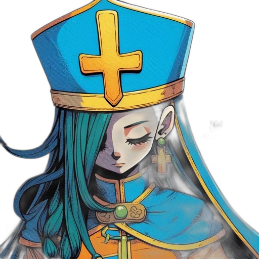 crown, sword, staff, mask, concept art, anime, fantasy art, comic book art transparent PNG cut-out