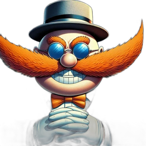 hat, mask, staff, face, concept art, cartoon, 3d render, comic book art transparent PNG cut-out