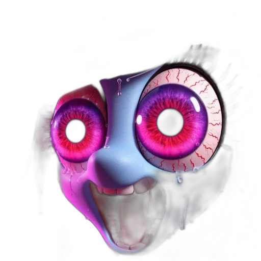 mask, creature, face, robot, concept art, 3d render, fantasy art, watercolor transparent PNG cut-out