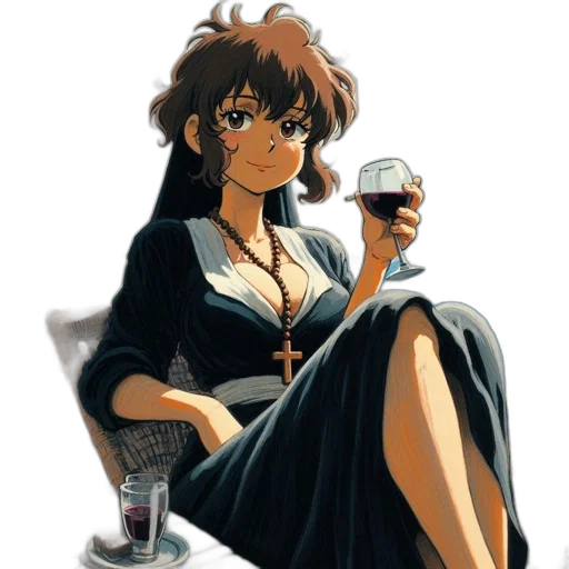 dress, anime, pixel art, concept art, cartoon, dark, animated, female transparent PNG cut-out