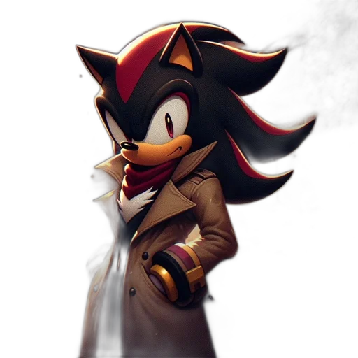 staff, jacket, concept art, comic book art, 3d render, pixel art, dark, shadow transparent PNG cut-out