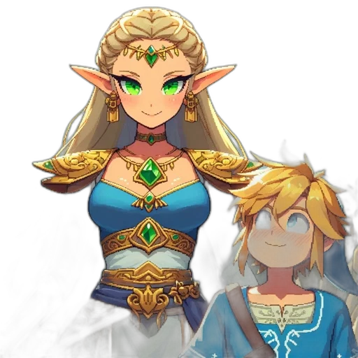 crown, face, mask, dress, pixel art, fantasy art, concept art, 3d render transparent PNG cut-out