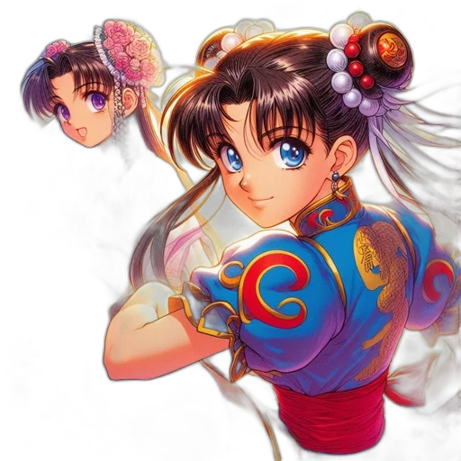 anime, concept art, photorealistic, vaporwave, three, animated, female, characters transparent PNG cut-out