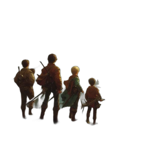 staff, concept art, pixel art, 3d render, watercolor, earth tones, golden, green transparent PNG cut-out