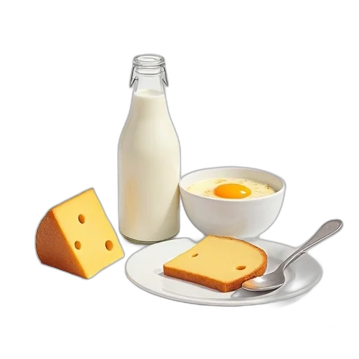 food, bottle, weapon, animal, 3d render, photorealistic, concept art, monochrome transparent PNG cut-out