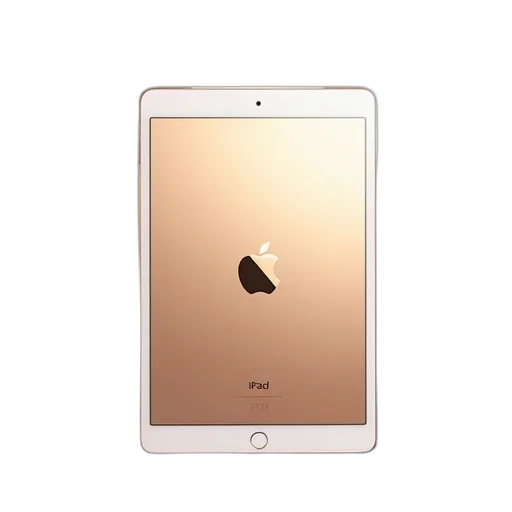 3d render, golden, pastel, ipad transparent PNG cut-out