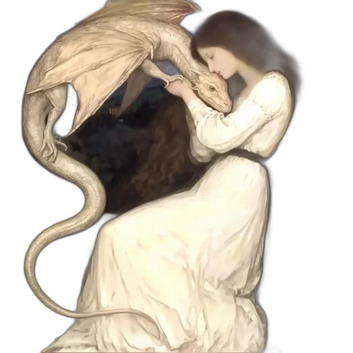 mask, creature, hair, dragon, fantasy art, concept art, oil painting, photorealistic transparent PNG cut-out